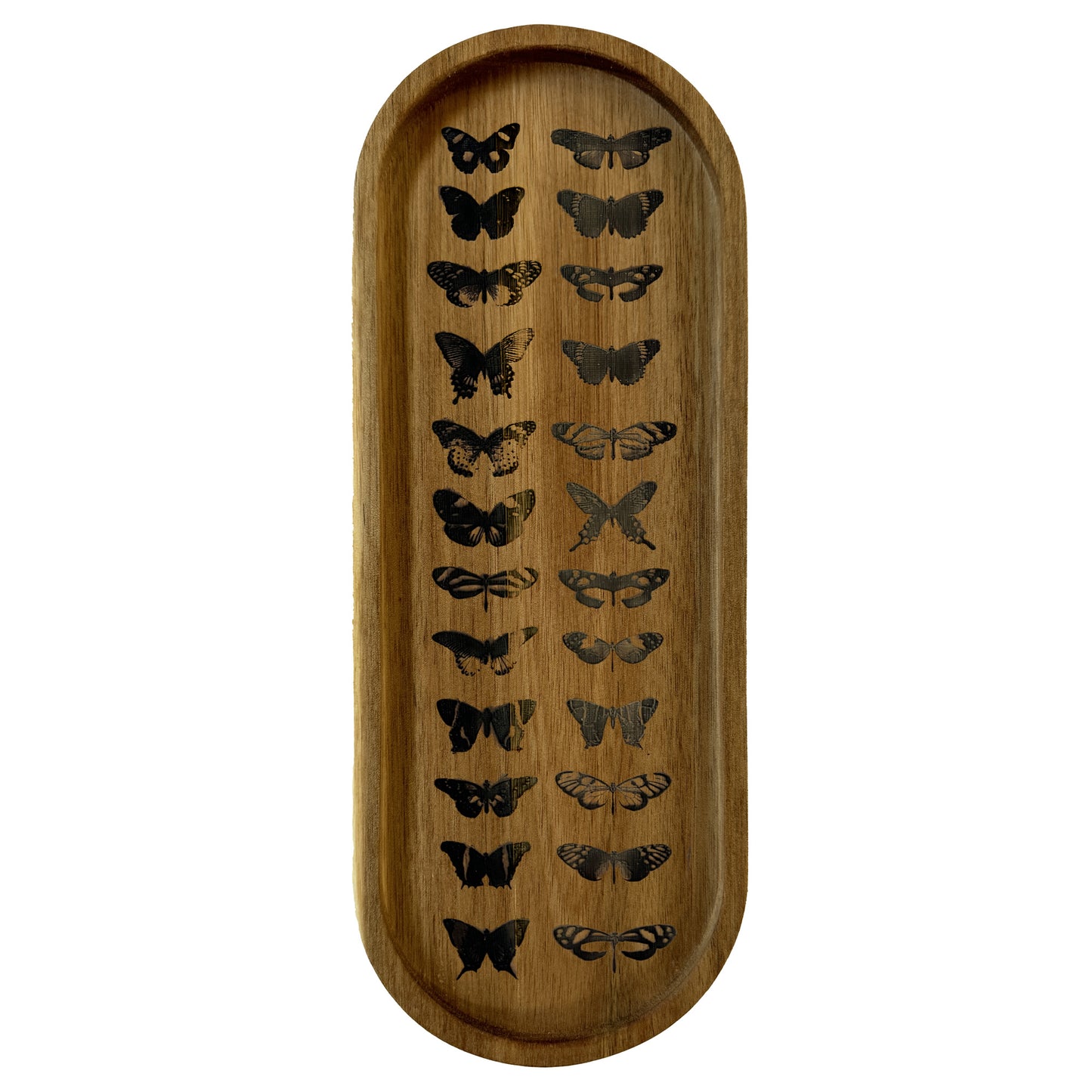 Butterfly Wood Serving Tray