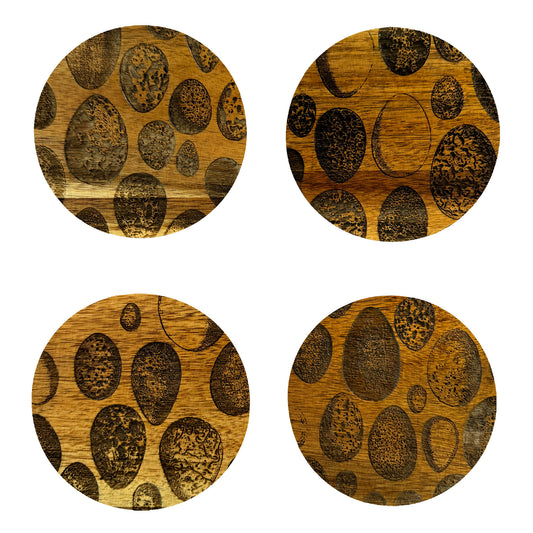 Bird Egg Wood Coasters