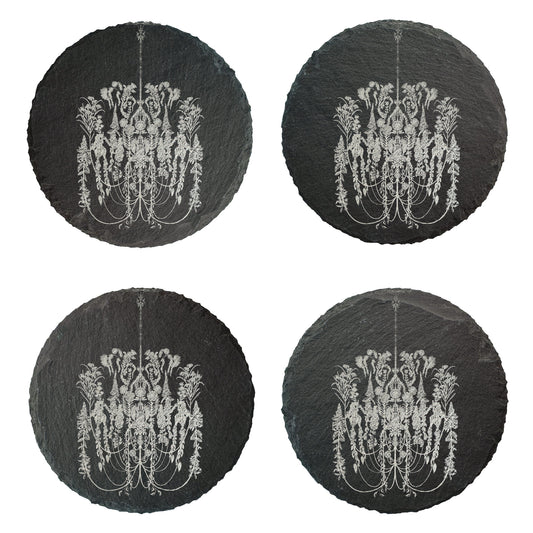 Botanical Chandelier Slate Coasters