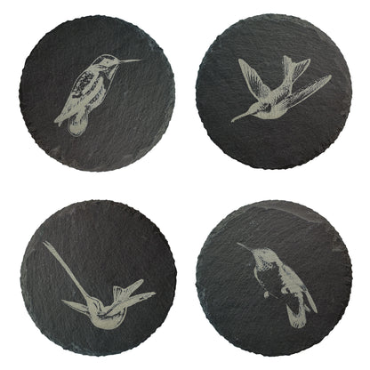 Hummingbird Slate Coasters