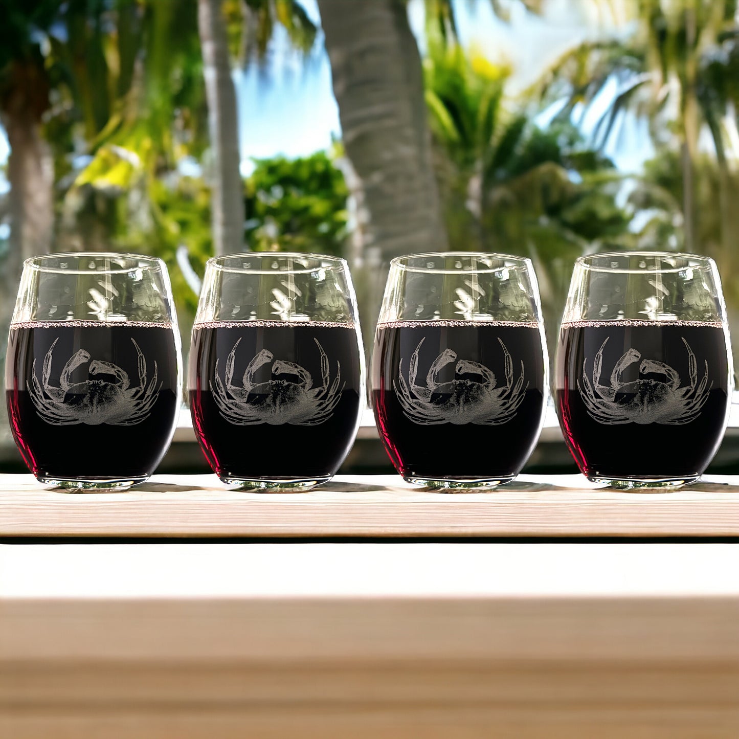 Ocean Life Wine Glasses