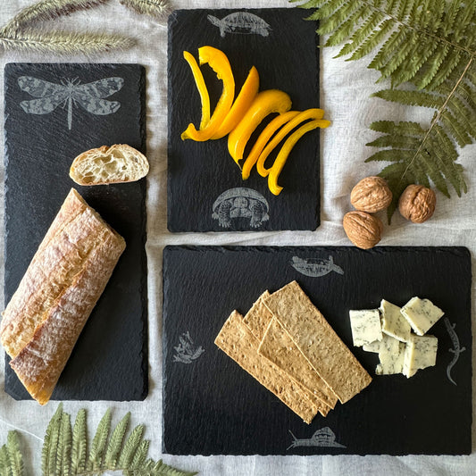 Pond Life Slate Serving Boards