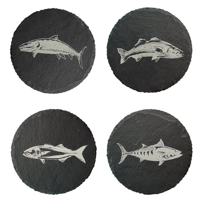 Saltwater Fish Slate Coasters