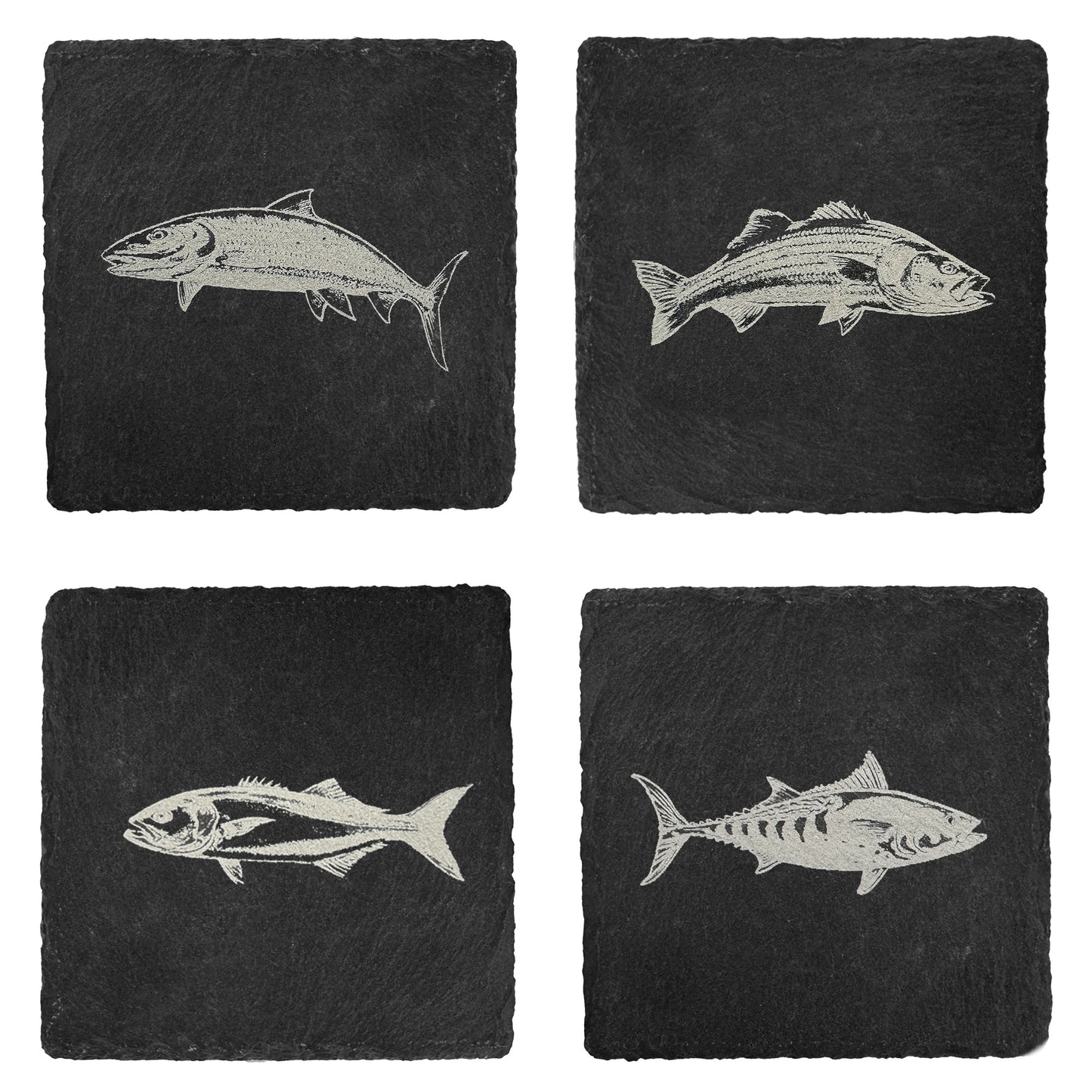 Saltwater Fish Slate Coasters