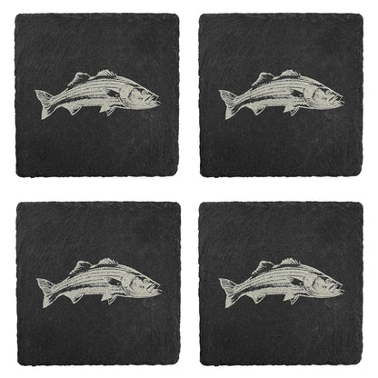 Saltwater Fish Slate Coasters