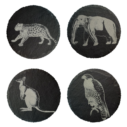 Wild Life Slate Coasters