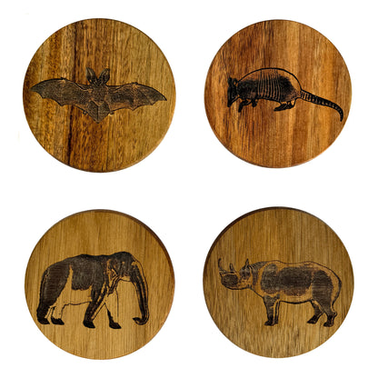 Wild Life Wood Coasters