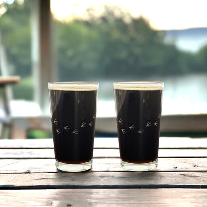 Yard Birds Pint Glasses