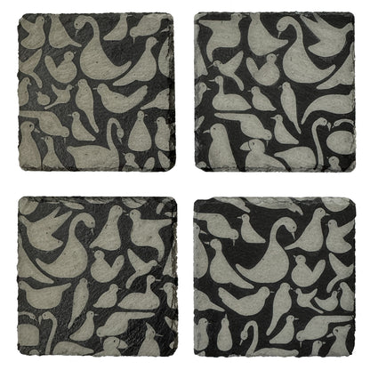 Yard Birds Slate Coasters