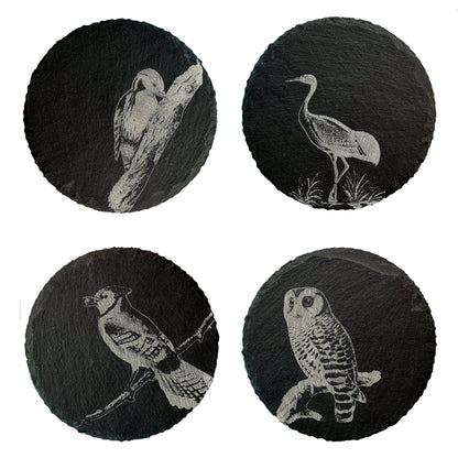 Yard Birds Slate Coasters