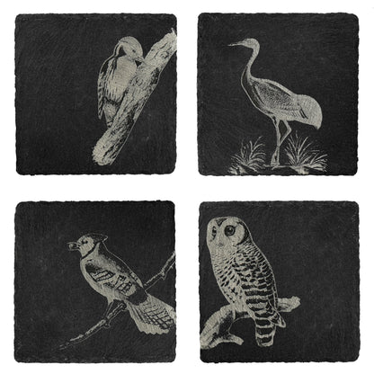 Yard Birds Slate Coasters