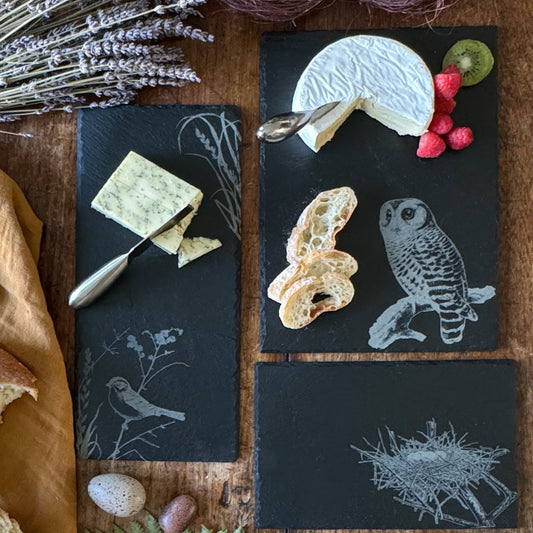 Yard Birds Slate Serving Boards